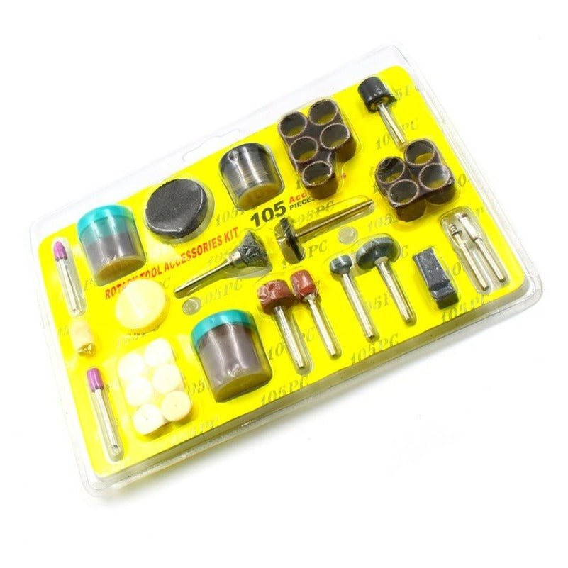 105 Pcs Rotary Tool Kit | Mini Drill Accessories Set for Cutting & Polishing