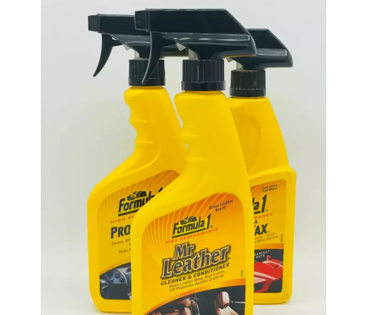 Formula 1 Mr. Leather Cleaner and Conditioner Spray, Enriched, Car