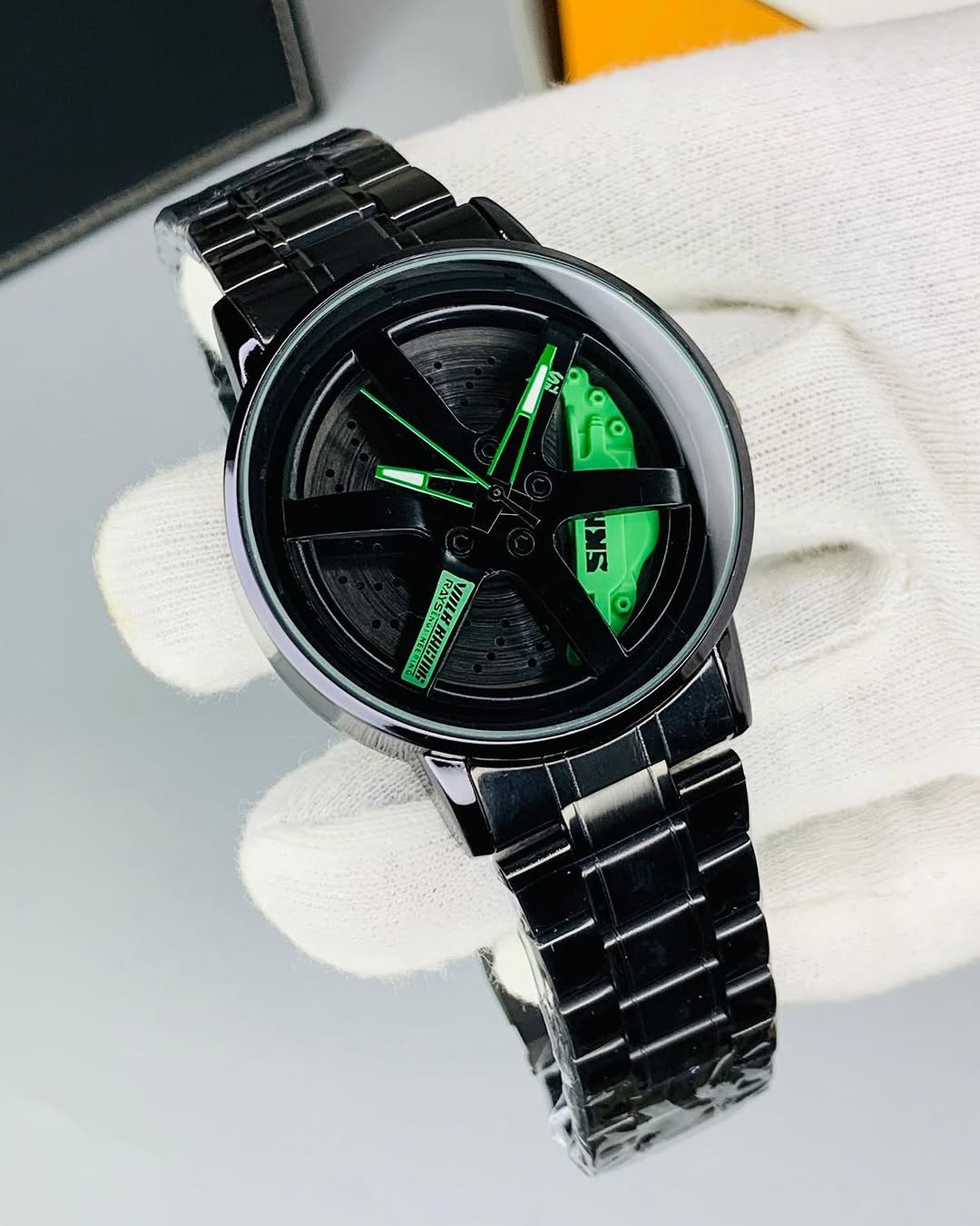 “Premium Hybrid Men’s Wristwatch – Rotating Rim Dial, Multi-Function Modern Design, Waterproof Metal Strap”Look Like Smart Watch