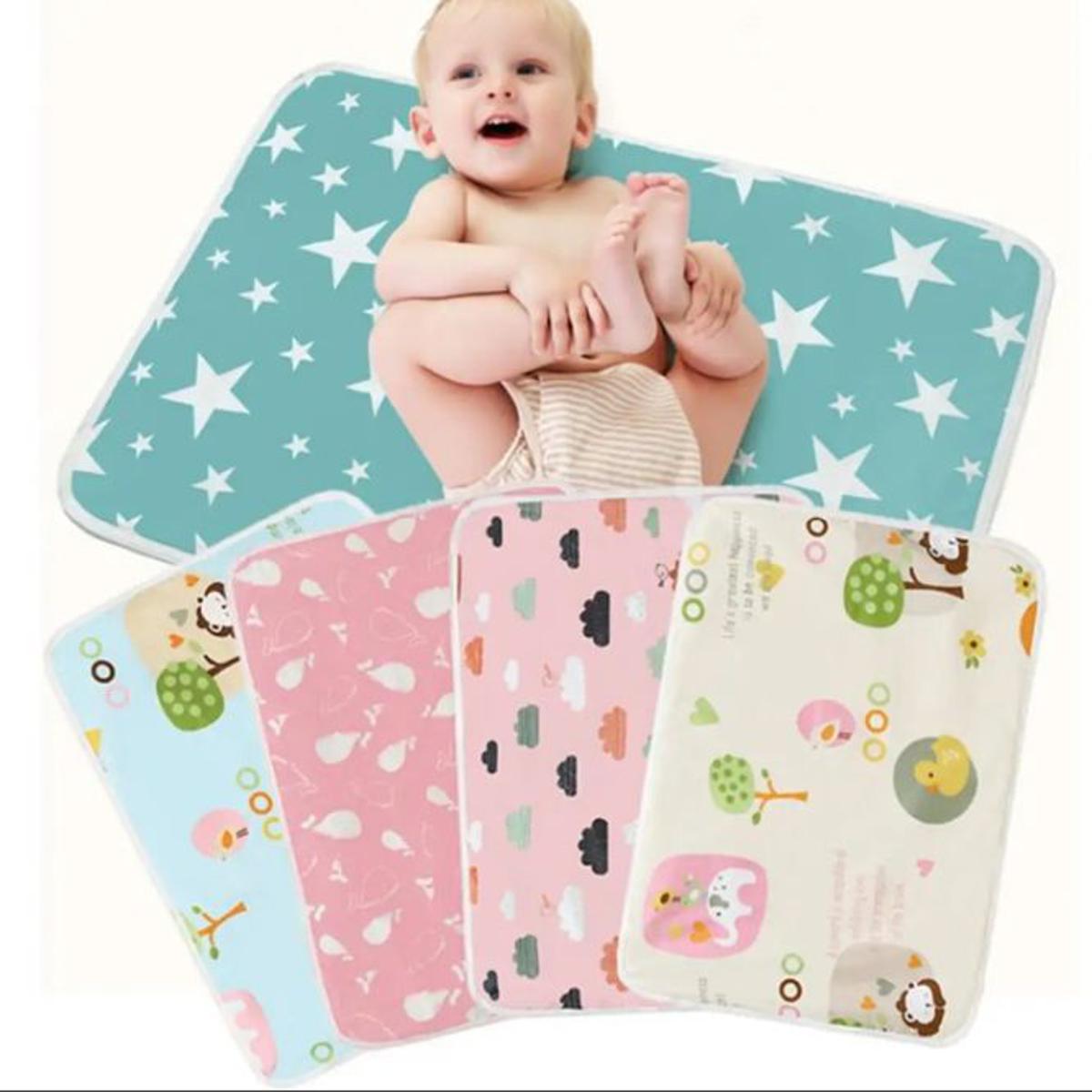 (Pack Of 4) Large Size Baby Crib Sheet 100% Cotton Woven Chevron