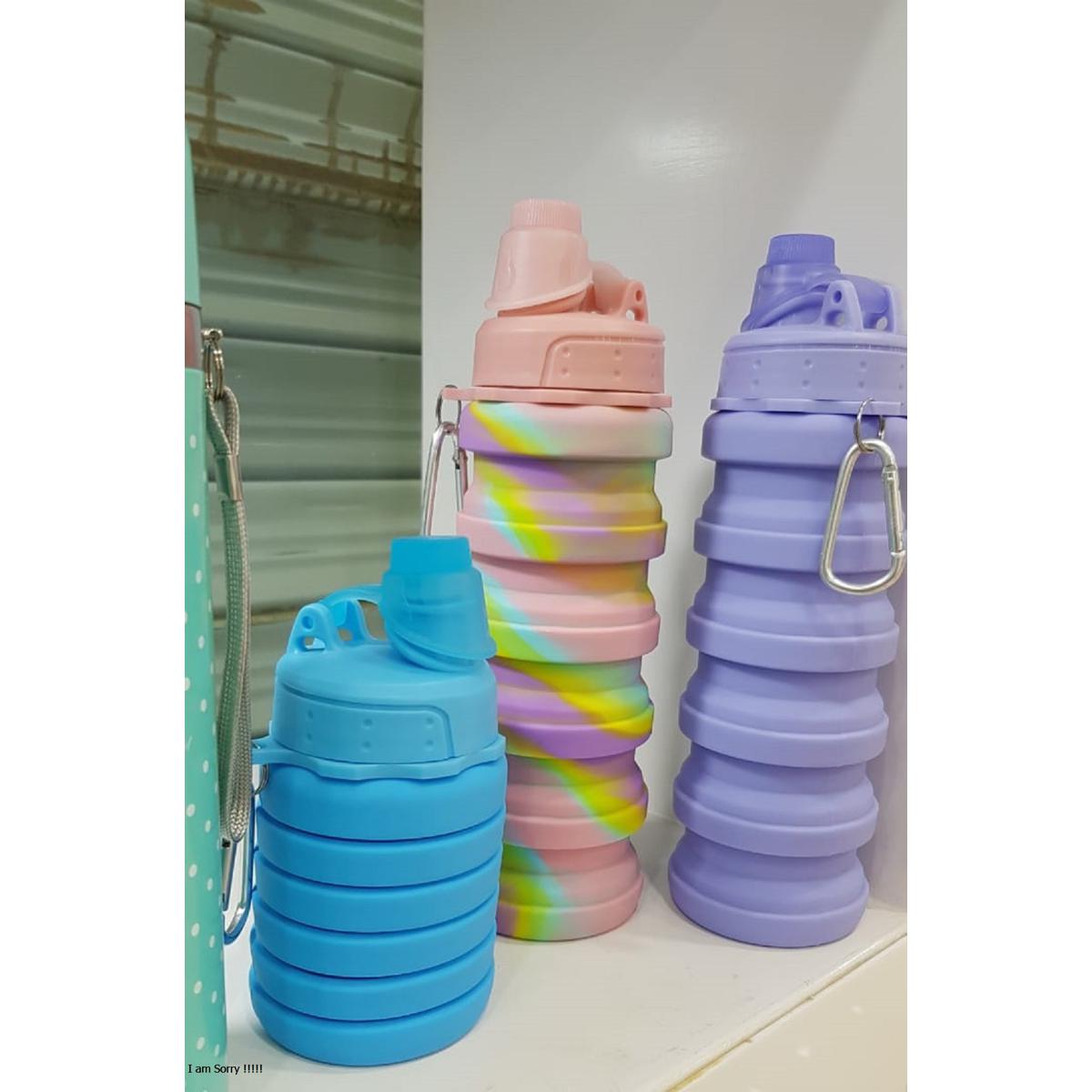 500ML Silicone Collapsible Water Bottle, Travel Sport Silicone Portable Foldable  Water Bottle | Daraz.pk