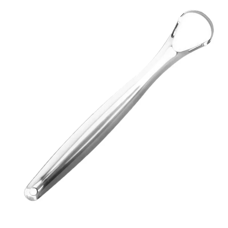 Reusable Stainless Steel Oral Mouth Brush Tongue Scraper Fresh Breath Maker