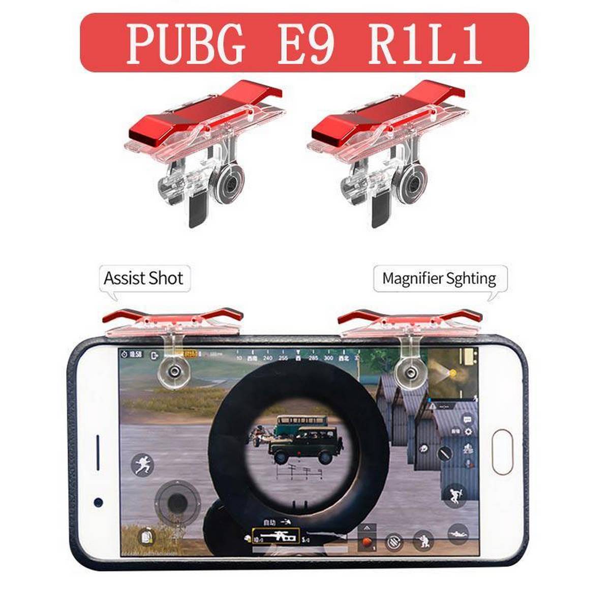2pcs E9 Mobile Phone Game Joysticks Gamepad For Pubg Stg Fps Tps Trigger Button Game Aim Key L1r1 Controller Buy Online At Best Prices In Pakistan Daraz Pk