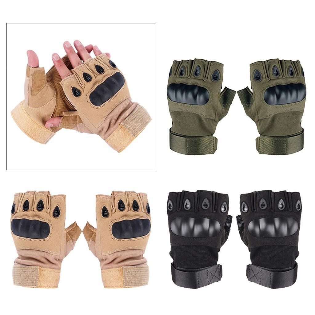 Half Finger Gloves For Men Finger less Hard  Combat Gloves Men Hiking Cycling Gloves