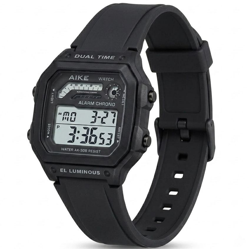 Waterproof Military Digital Watch for Men - Tactical Sports LED Wrist Watch with Alarm, Stopwatch & Date - Rugged Outdoor Fashion Watch
