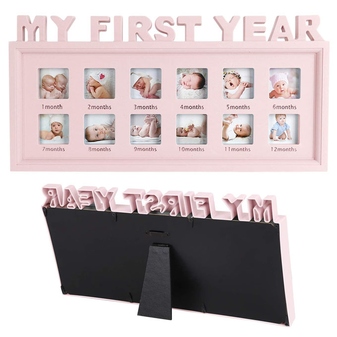 1 to 12 month baby photo frame with name