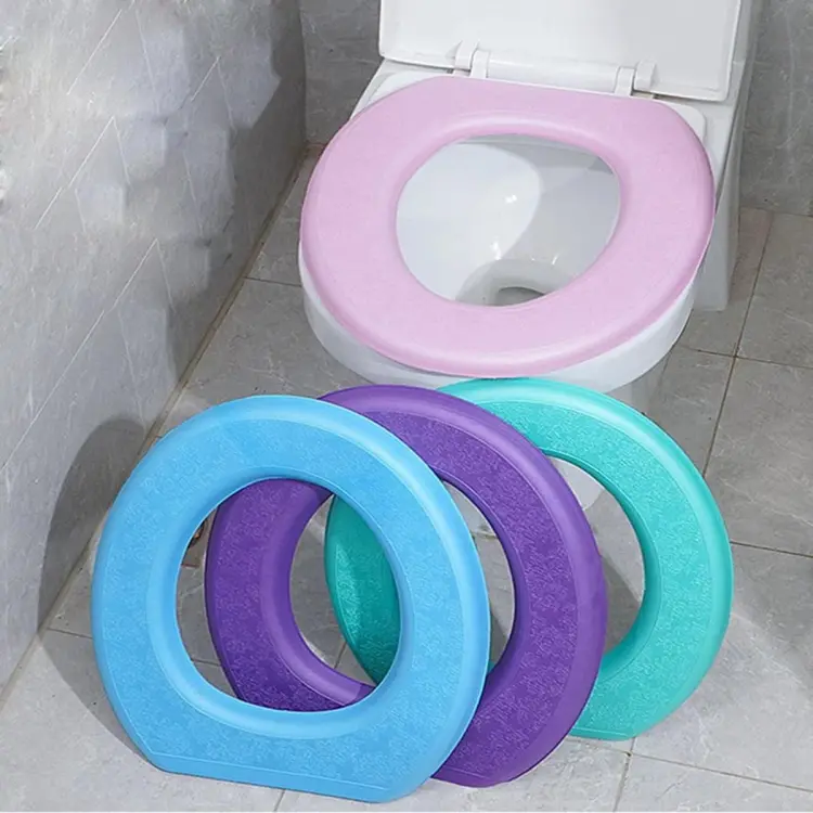 Waterproof Soft Toilet Seat Cover/EVA Adhesive Bathroom Toilet Seat Cover  /Thicker Toilet Seat Lid Covers/Bathroom Accessory