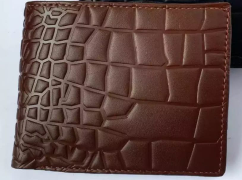 100% Genuine Crocodile Cow Leather Wallet for men