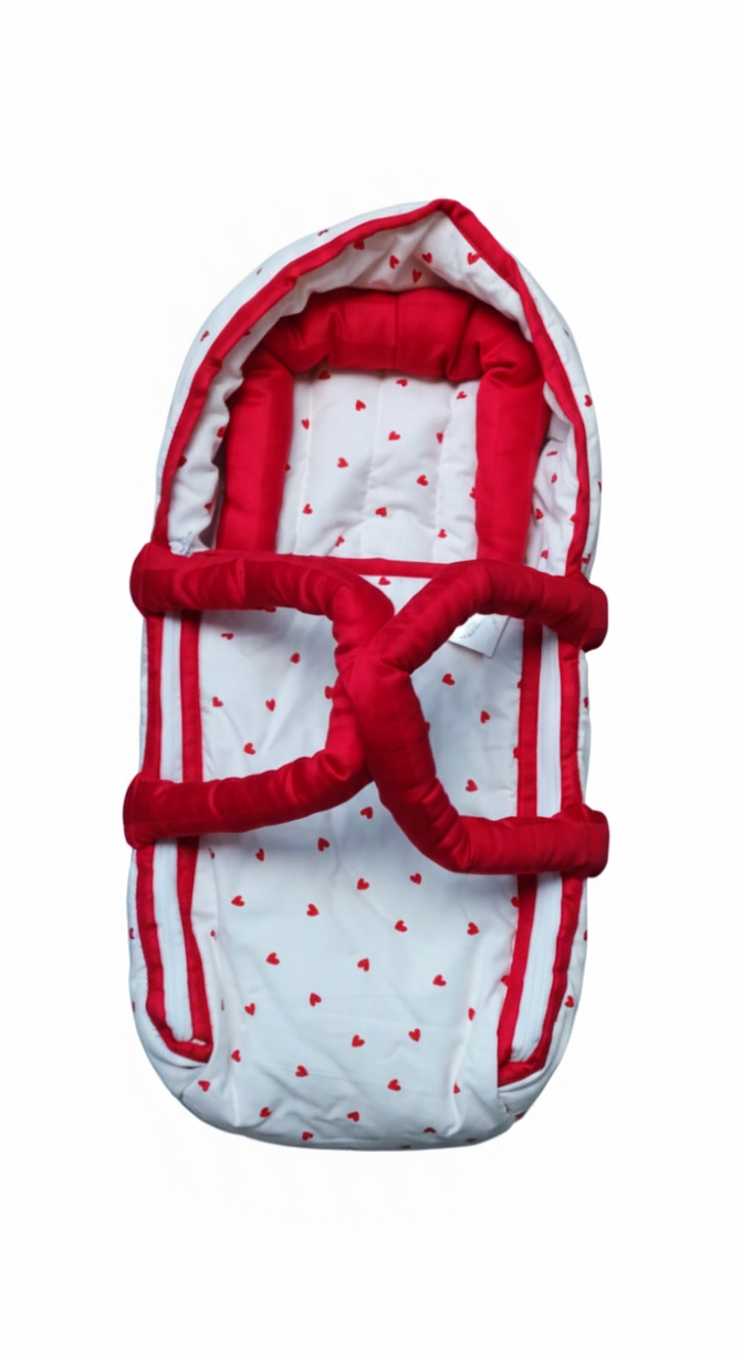 Jack & Jill Carry Crib - Best Quality Latest Design Newborn Baby Hand Carry Cot with Handles for Carrying - Portable Baby Bed Sleeping Bag Baby Bistar Gaddi Sleeping Bag Bed
