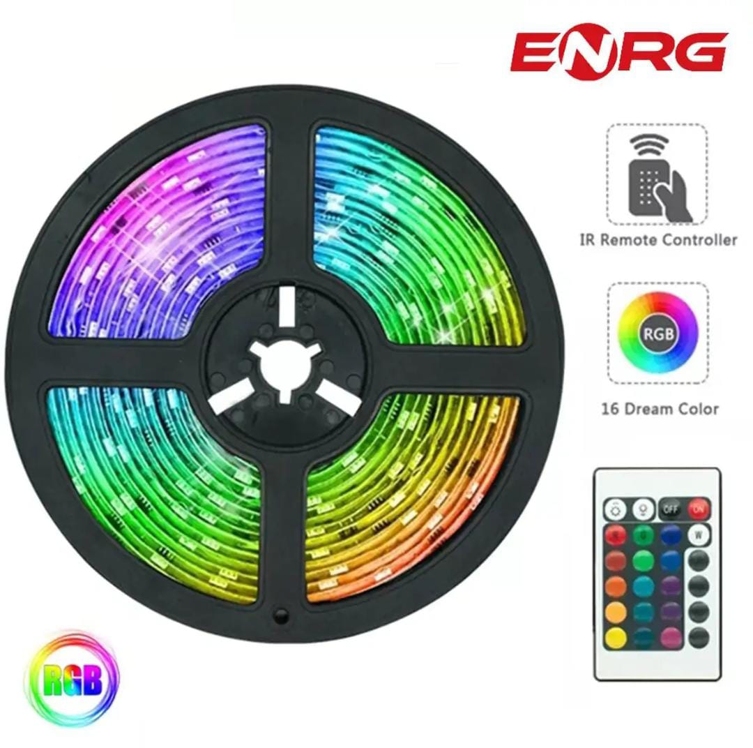 RGB led strip light - For Gaming Room - 15ft/5Meter RGB Lights For Gaming PC - Color Changing - Waterproof RGB led Light -with Remote Control led strip - Complete Kit