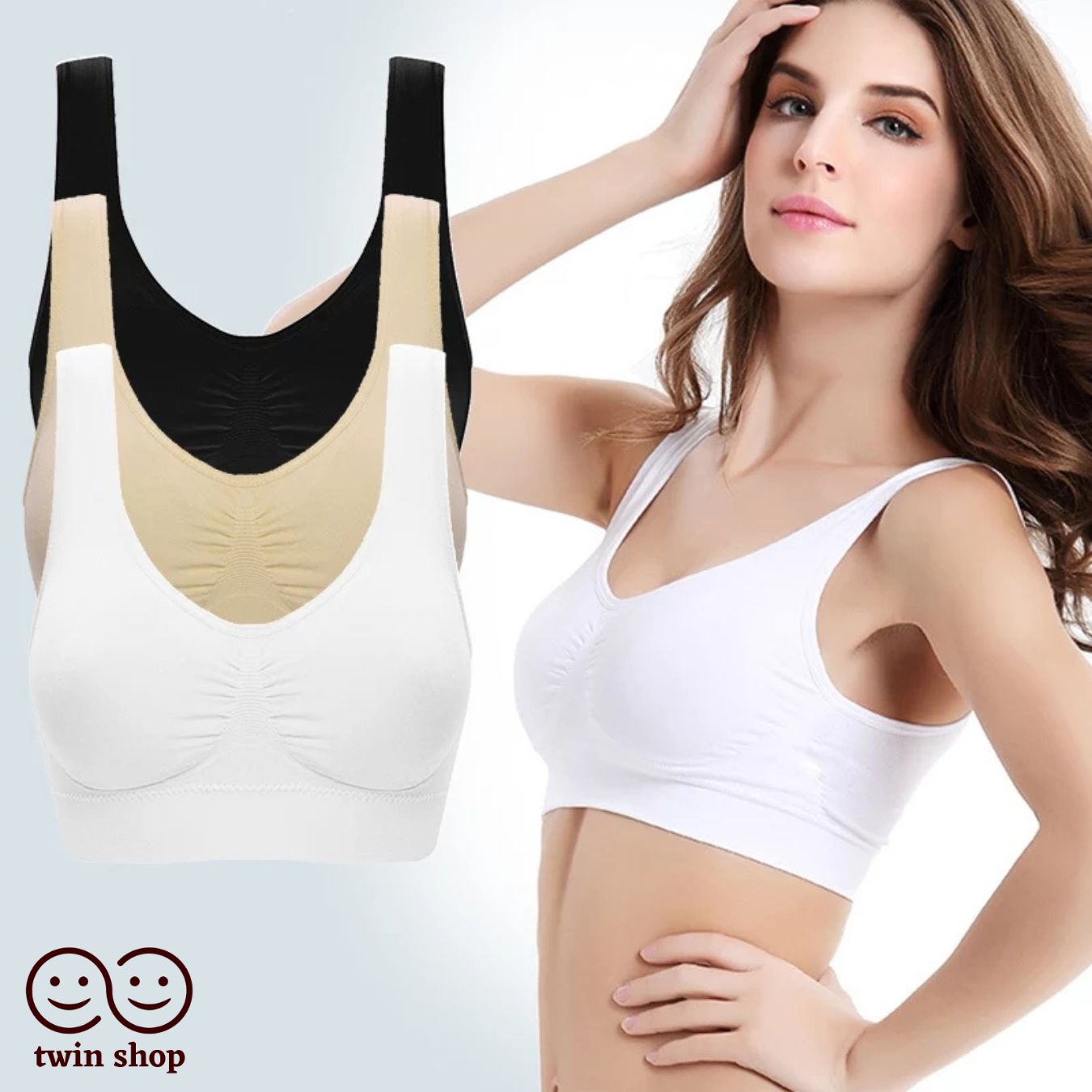 Air Bra, Non-Padded & Non-Wired Bra For Women & Girls, Free Size