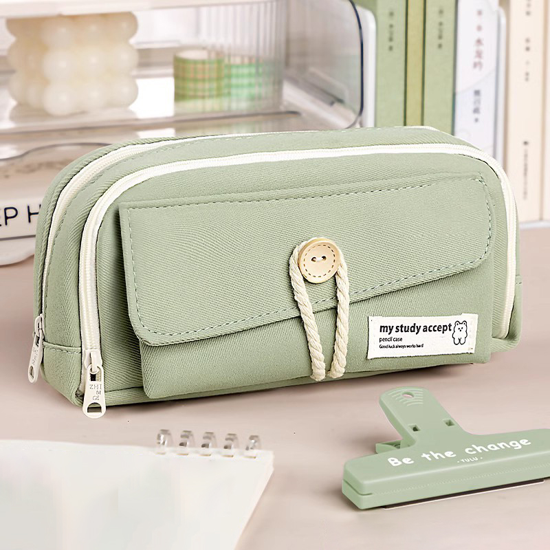 Pencil Case Large Capacity Pencil Pouch Handheld Pen Bag Cosmetic