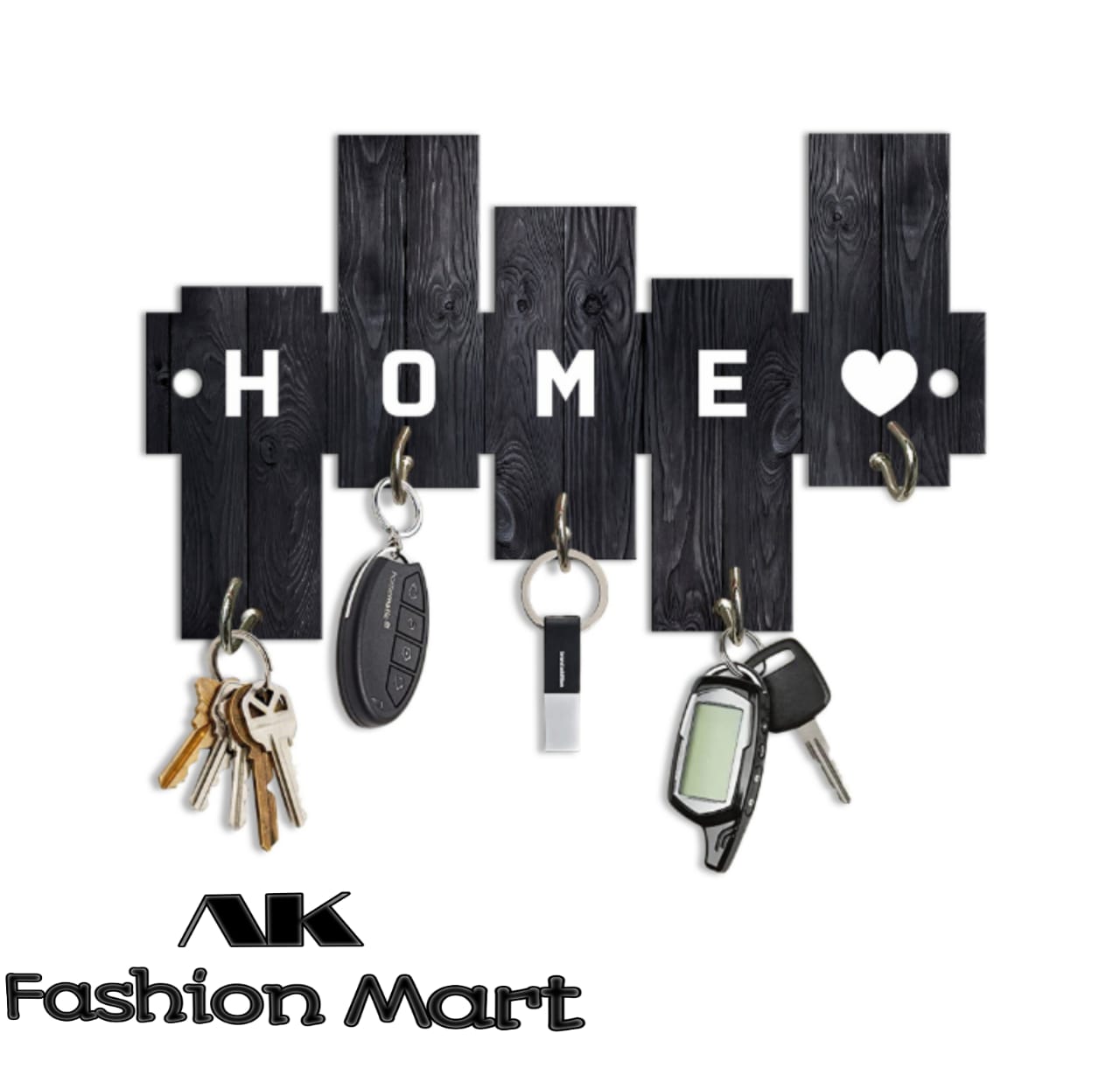 Wood Key Holder For Wall Decor Wooden wall keychain Holder