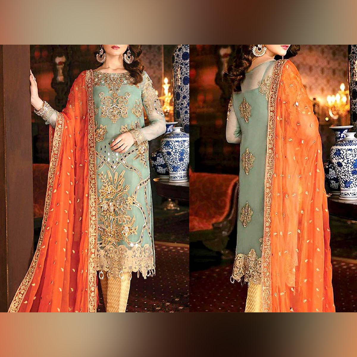 pakistani heavy work dresses
