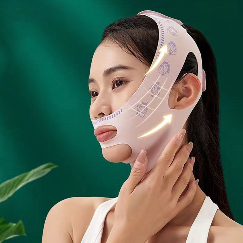 Reusable Face Slimming Bandage | V-Line Face Shaper for Women | Chin & Cheek Lift Up Belt | Facial Massage Strap & Skin Care Beauty Tool