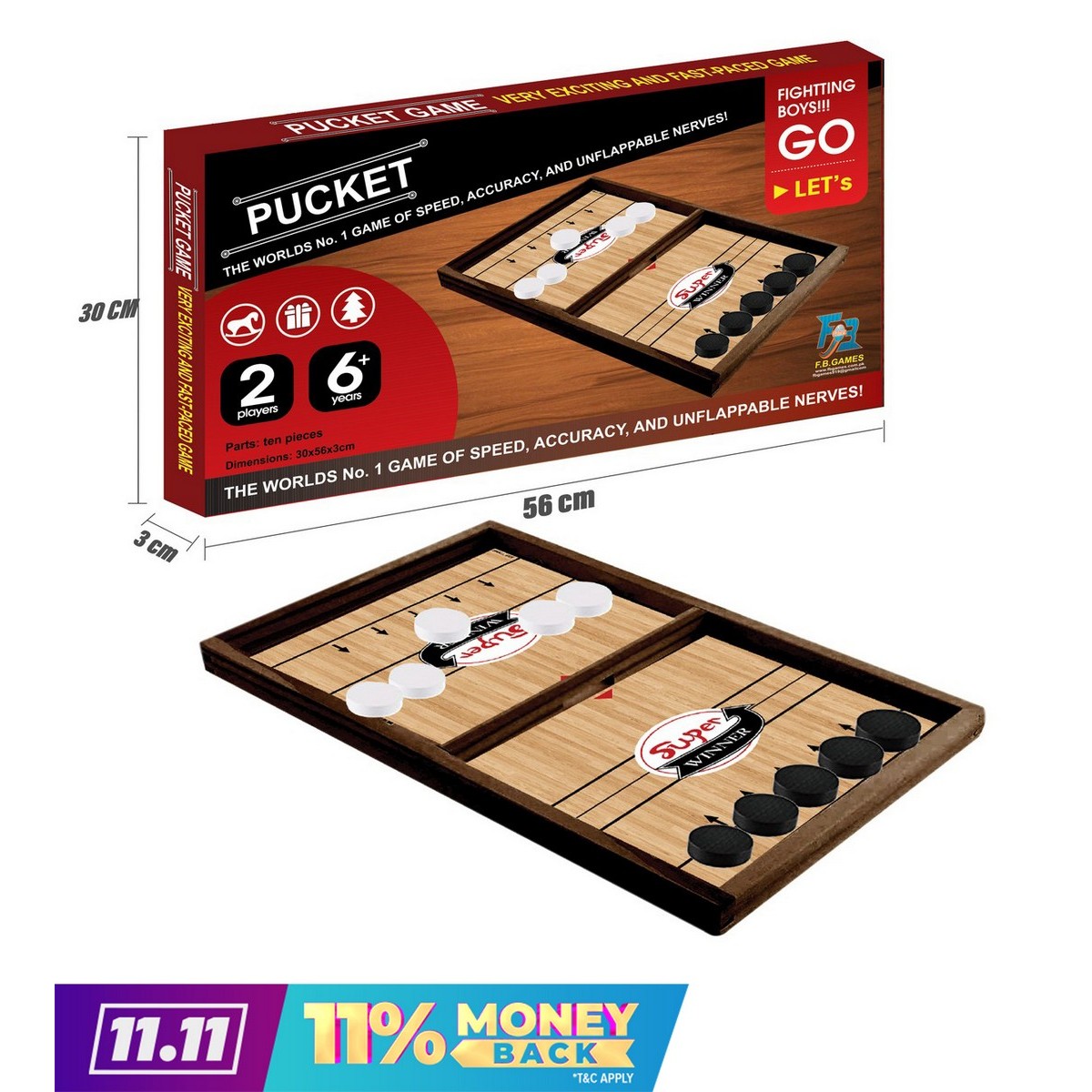 Pucket Board Game For Kids and Adults Faimly Game Wooden Made 2 Player Game  Travel Play and Indoor Game: Buy Online at Best Prices in Pakistan |  Daraz.pk