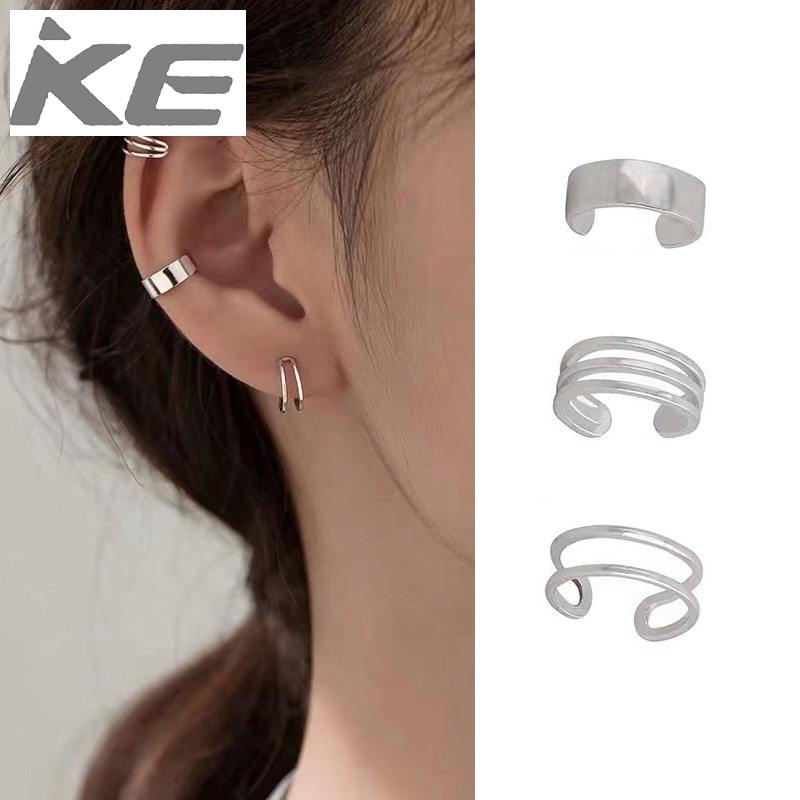 Minimalism 3 Layers Ear Cuff Non Pierced Ear Cartilage Clip on Earrings