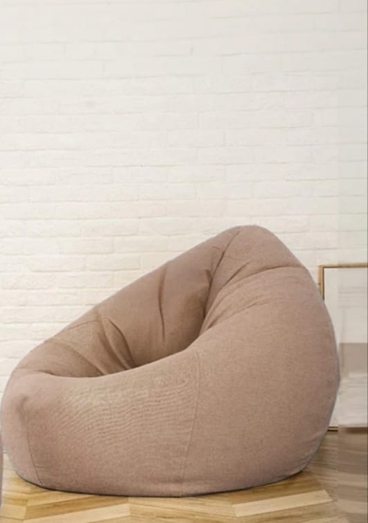 Relax Puffy Plain Fabric Bean Bag Chair Daraz.pk