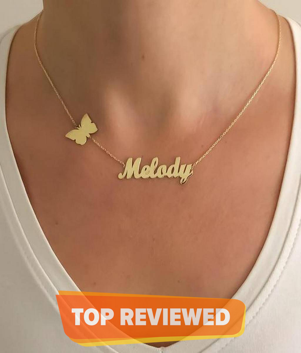 Personalized Customized Design Name 18k Gold Plated Pendant Necklace For Both Custom Necklace Name Necklace Gift Item New Arrival Name Locket For Women Men Gold Plated Necklace Buy Online