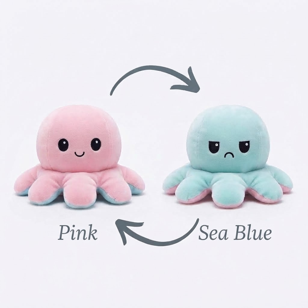 pink and sea blue