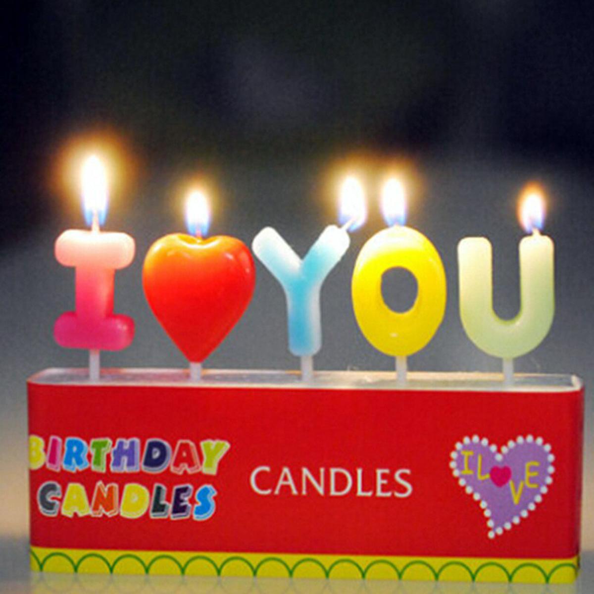 Birthday cake with 5 candles Royalty Free Vector Image