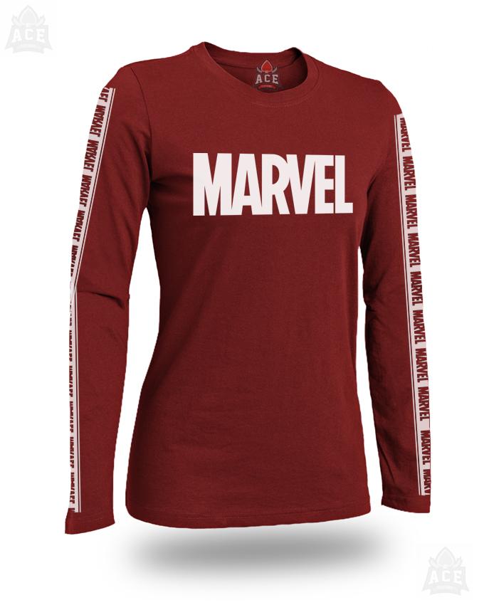 ACE-Full Sleeves MAROON Marvel Cotton 