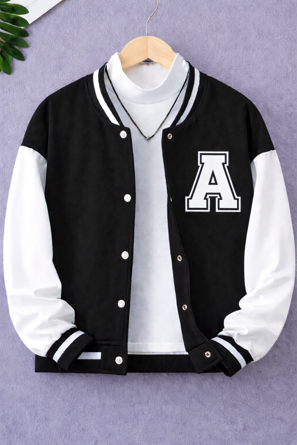 Custom Alphabet Varsity Jacket Baseball Jacket for Men, Women, Boys & Girls  Personalized Letter Jacket Korean Style  Korean Style Letter Jacket