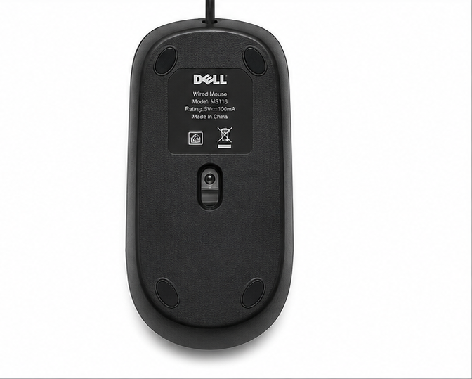 Mouse Premium Quality Dell Wired Mouse 1.5 Meter Cable Length Laptop PC Computer Mouse