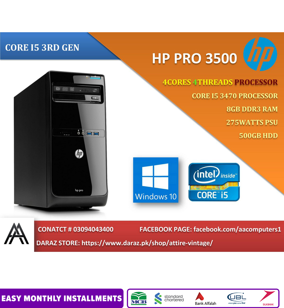 New Core I9 I7 I5 I3 Desktop Pcs Price In Pakistan 19 Daraz Pk