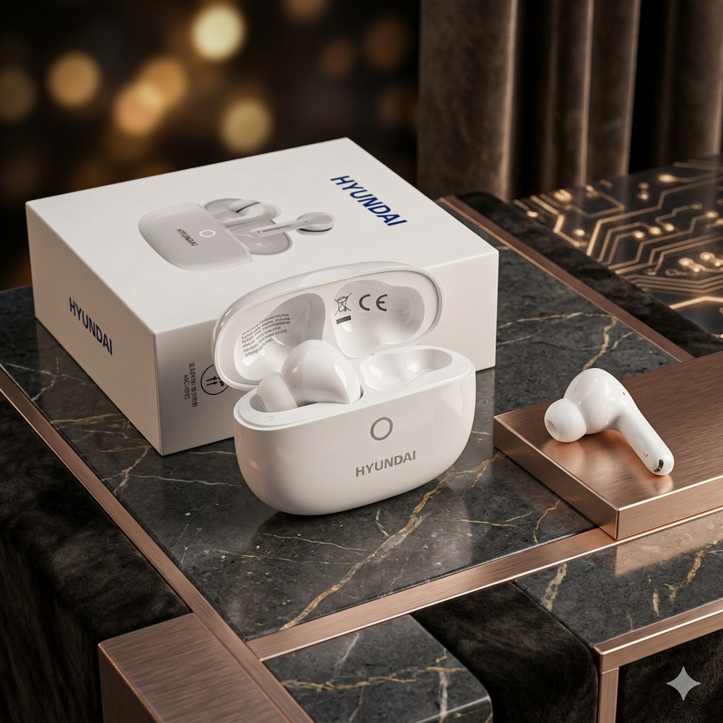 Hyundai HY-P02 TWS Bluetooth Wireless Earbuds with Stereo Sound