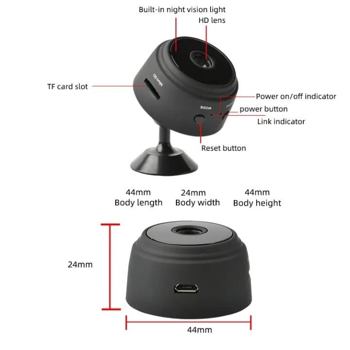 A9 Mini Camera,1080P HD Motion Sensor WiFi IP Surveillance Camera Camcorder DV | Long Battery Life | Small Portable WiFi Security Camera for Indoor and Outdoor