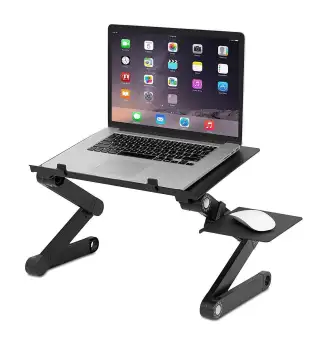 Adjustable Aluminum Laptop Desk Ergonomic Portable Tv Bed Lapdesk