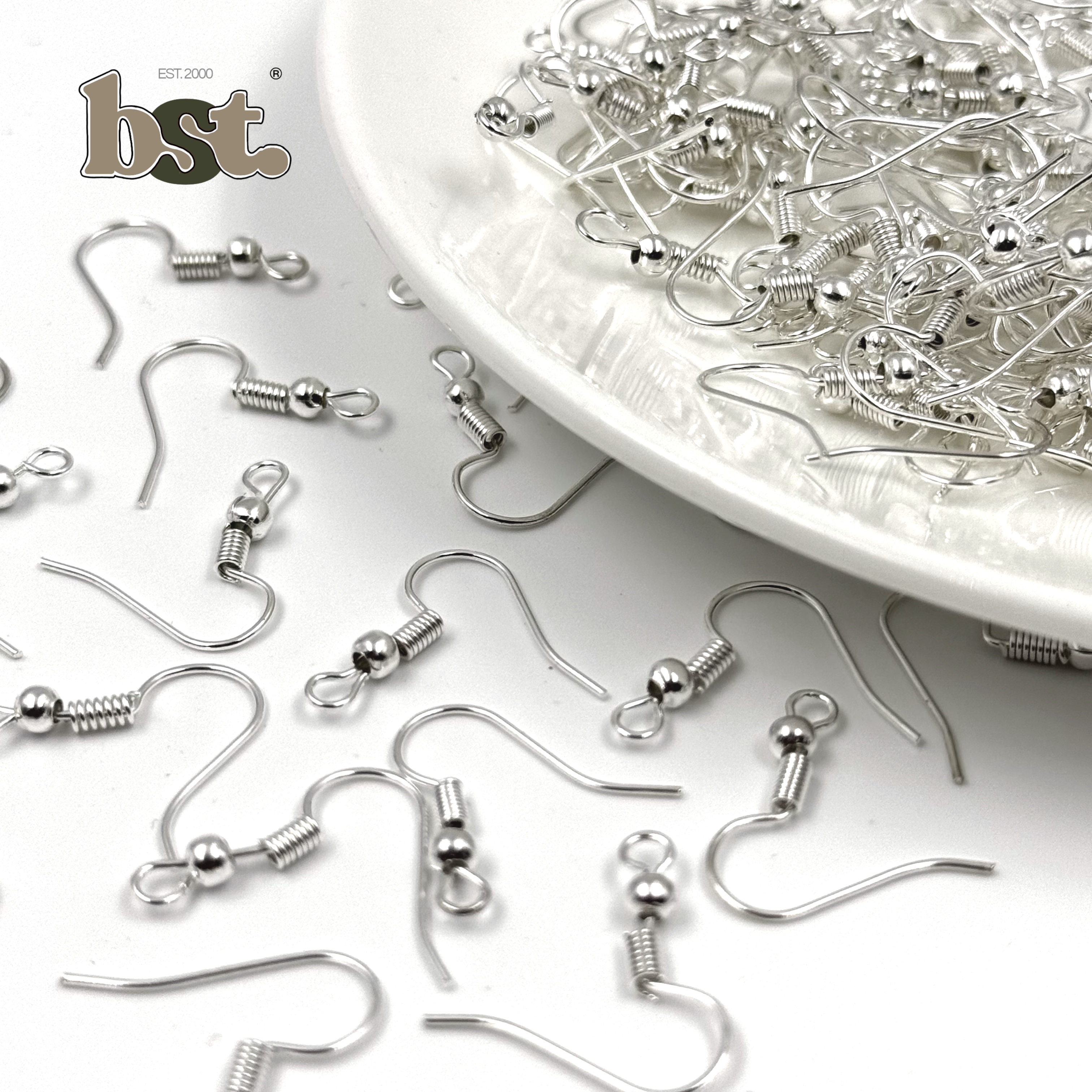 10/50/100pcs Earring Hooks Golden Silver Hooks Ear Hooks Beads Raw Material Jewellery Making Material