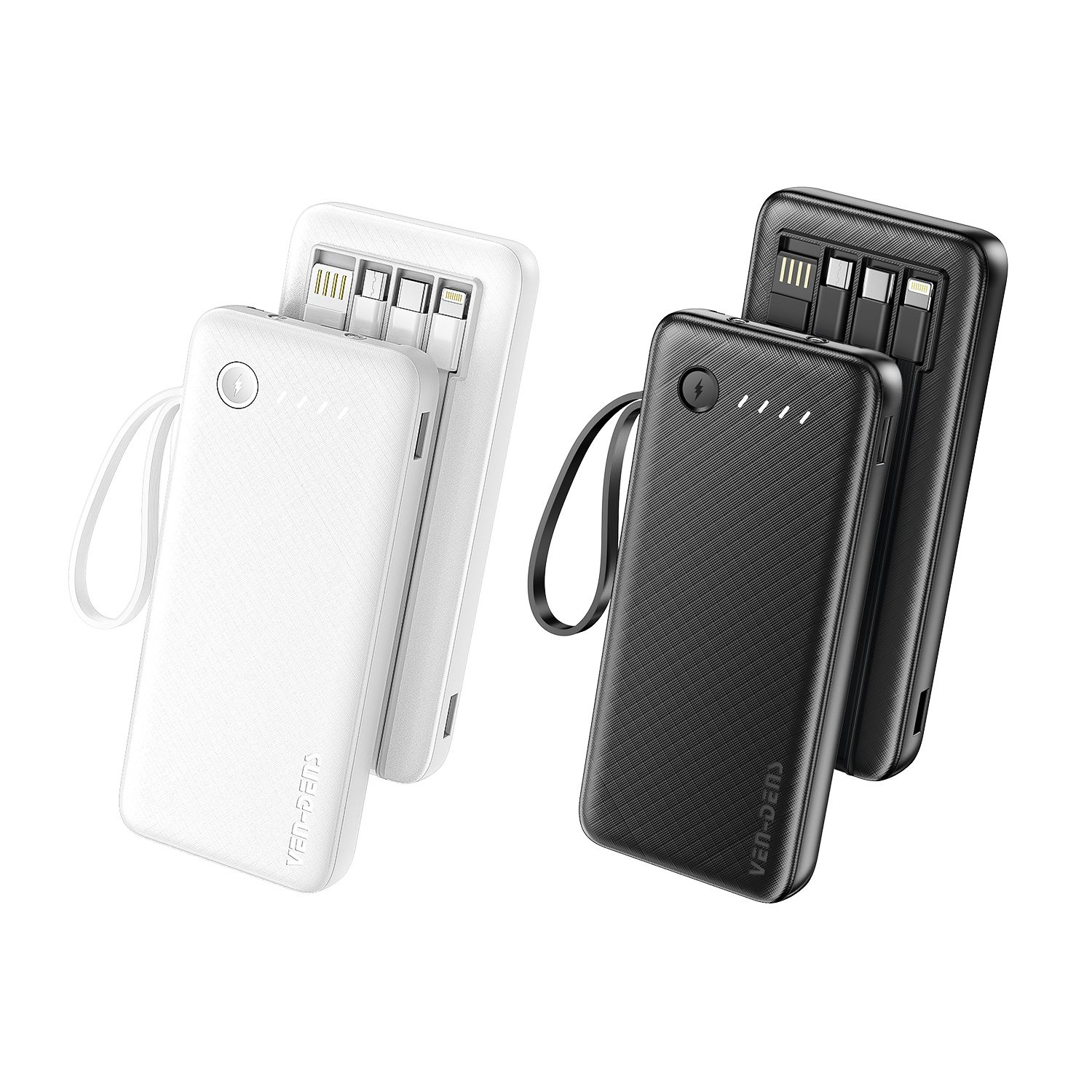 VenDens PB058 Power Bank 10000mAh  Portable Fast Charging Power Bank with Dual Output  Compact & Travel Friendly Battery Pack