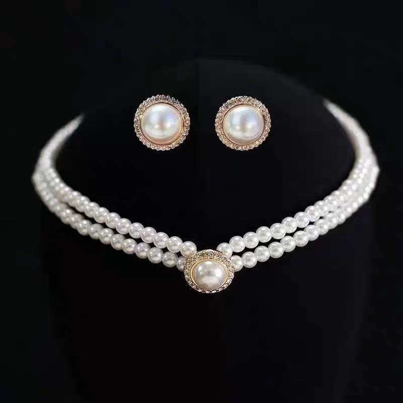 New Beautiful Design Pearl Jewelry Set For Girls N Women's