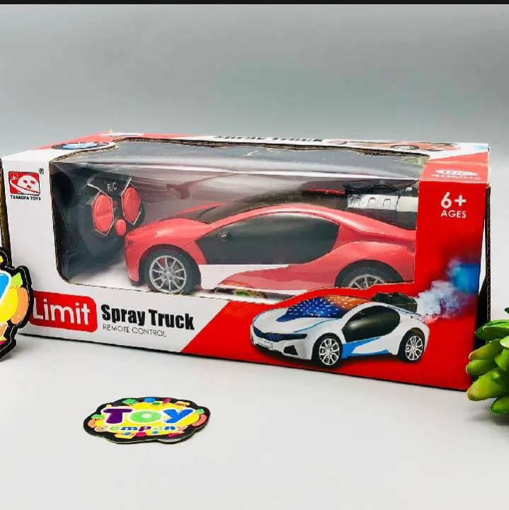 Smoke Spray RC Car for Kids – Rechargeable Remote Control Toy Vehicle | 4-Wheel Drive RC Car with Lights | Indoor & Outdoor Racing Toy