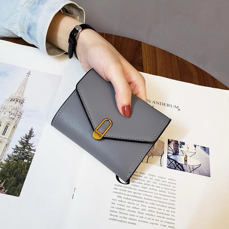 Short Women Wallets Small Slim Luxury Wallet New Fashion Pu Leather Female Purse Designer Money Bag Card Holder, wallets For Girls