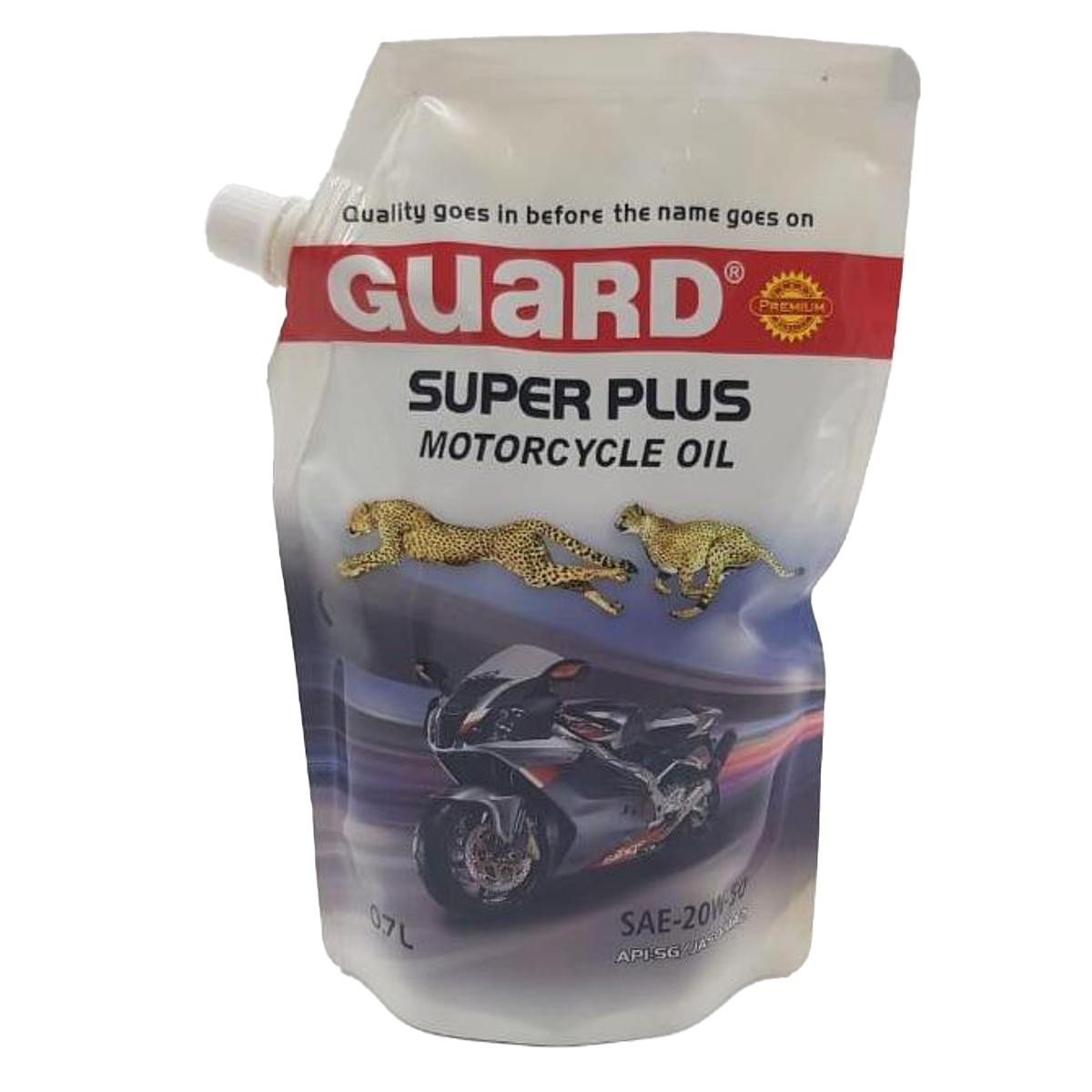 GUARD SUPER PLUS 20W-50 (0.7 Li) 0.7 Liter Bike Gasoline Engine Petrol Engine Motor Oil Engine Oil Lubricant Mobil Oil
