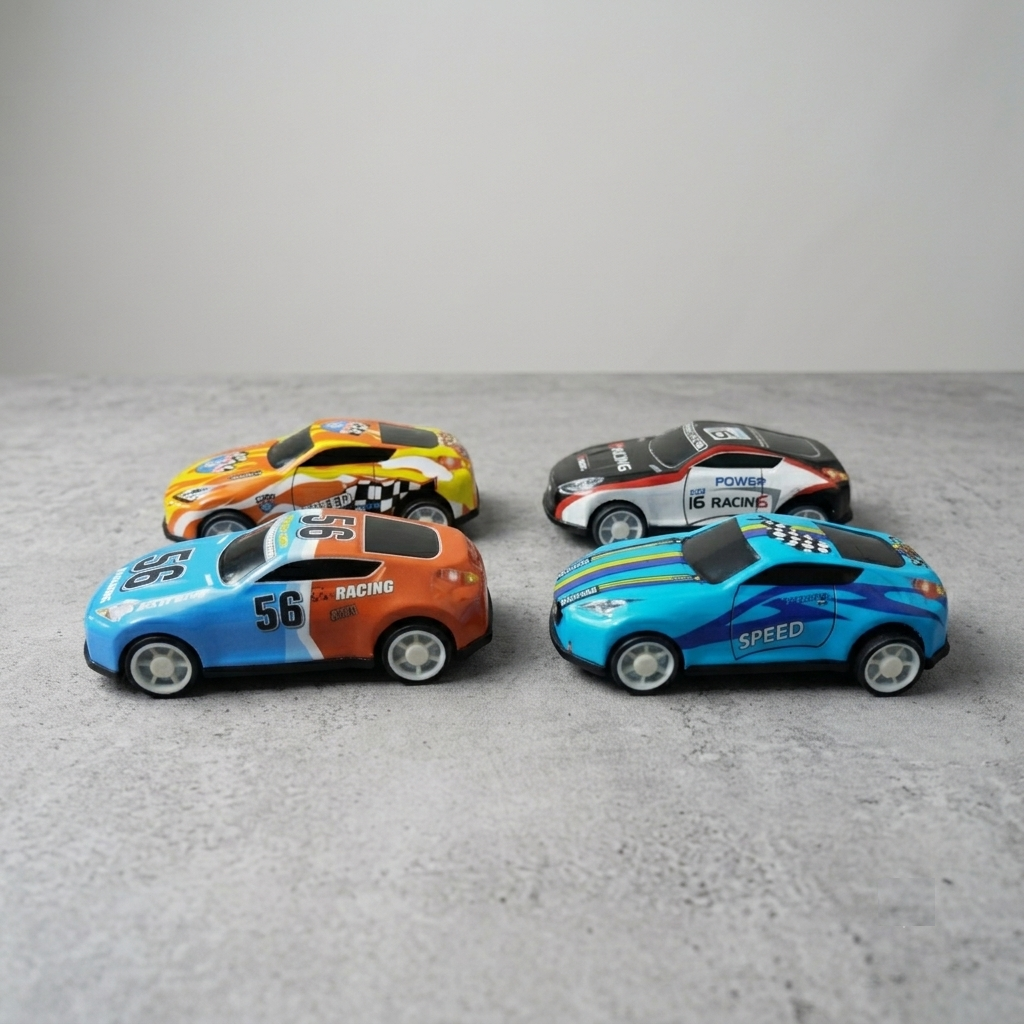 Mini Metal Racing Cars – Diecast Sports Car Toy Set, Assorted Racing Designs for Kids Pack of 6