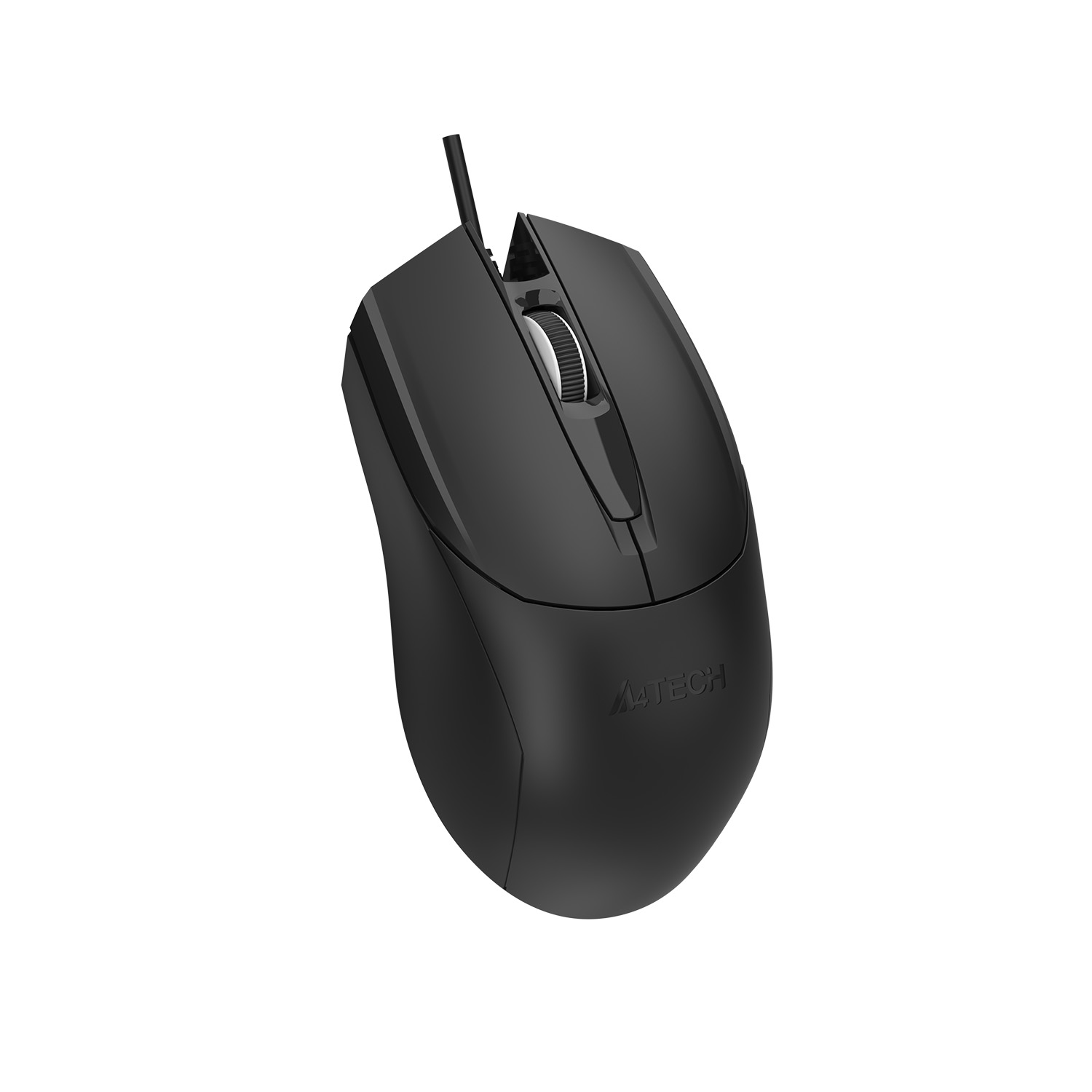 A4Tech OP-750S Wired Optical Mouse - Teflon Feet - V-Track - 1200 DPI - Silent Clicks - For PC, Laptop