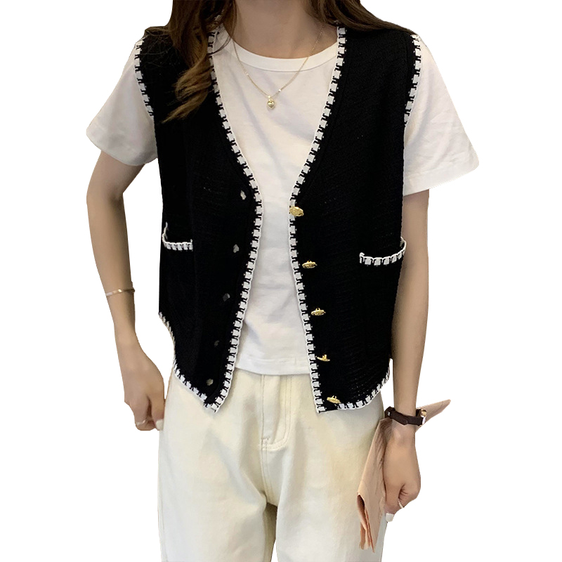sleeveless knitted cardigan womens
