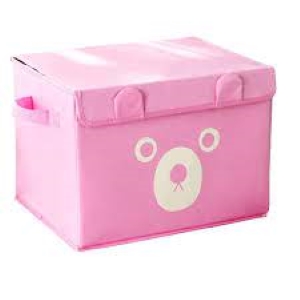 Panda Storage Bin for Toys Storage Box Organiser with Lid for Kids Playroom, Baby Clothing, Children Books, Stuffed Animal