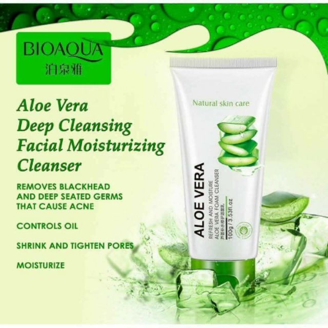 refresh and moisture aloe vera foam cleanser