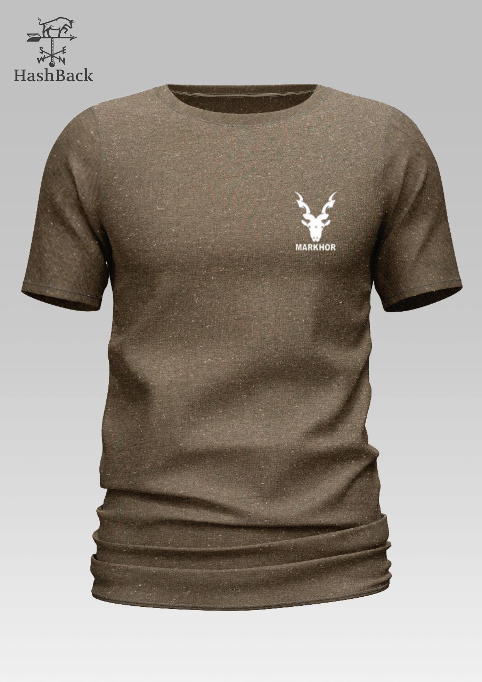 HashBack basic Oversized premium Tshirt For Men Markhor Printed