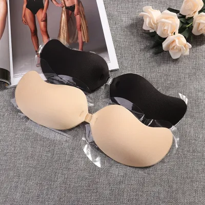 Sexy Sujetador Women's Bra Invisible Push Up Bra Self-Adhesive Silicone  Seamless Front Closure Sticky Backless Strapless Bras