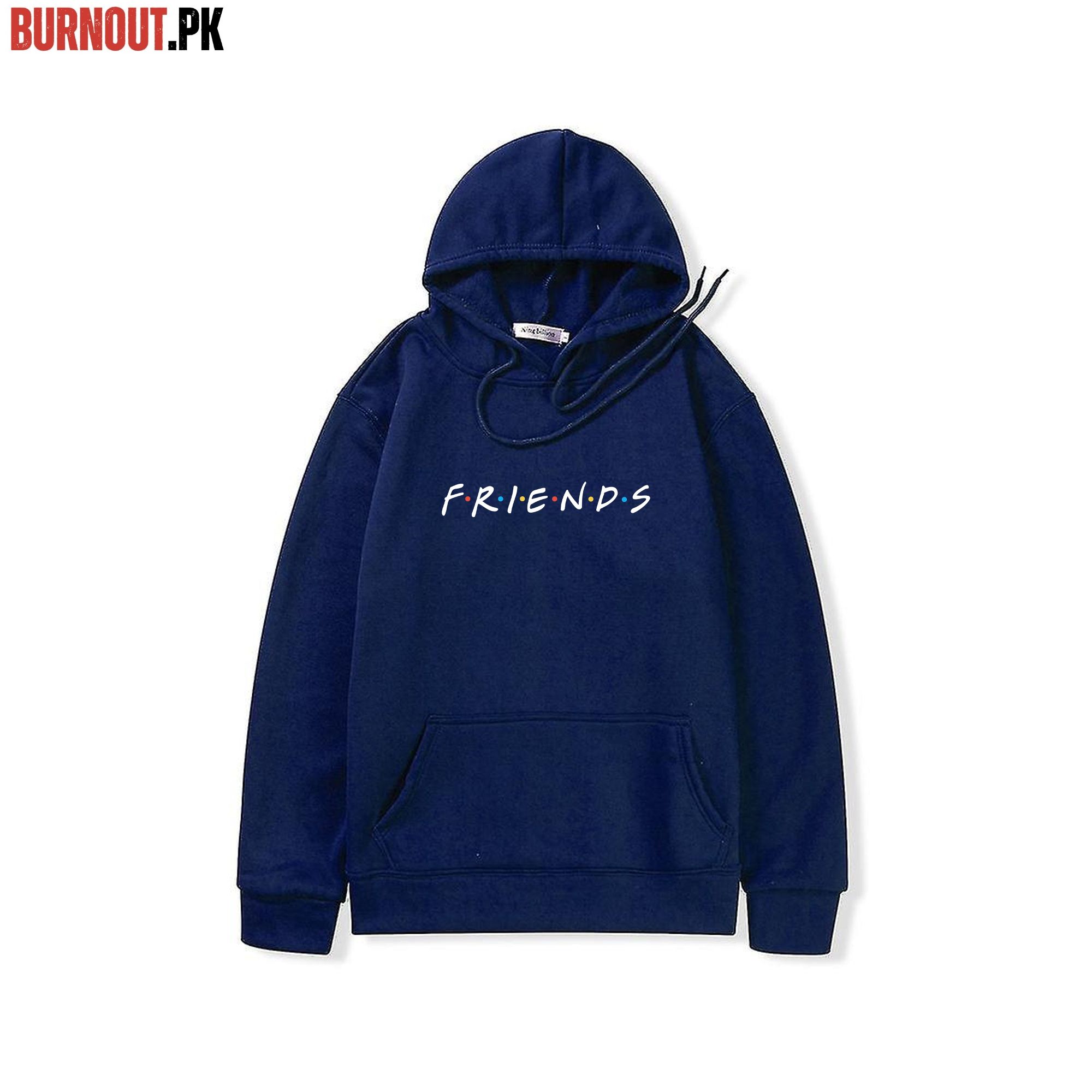 NEW TRENDY PREMIUM QUALITY WINTER COLLECTION FRIENDS PRINTED PULLOVER HOODIES FOR MENS AND WOMENS