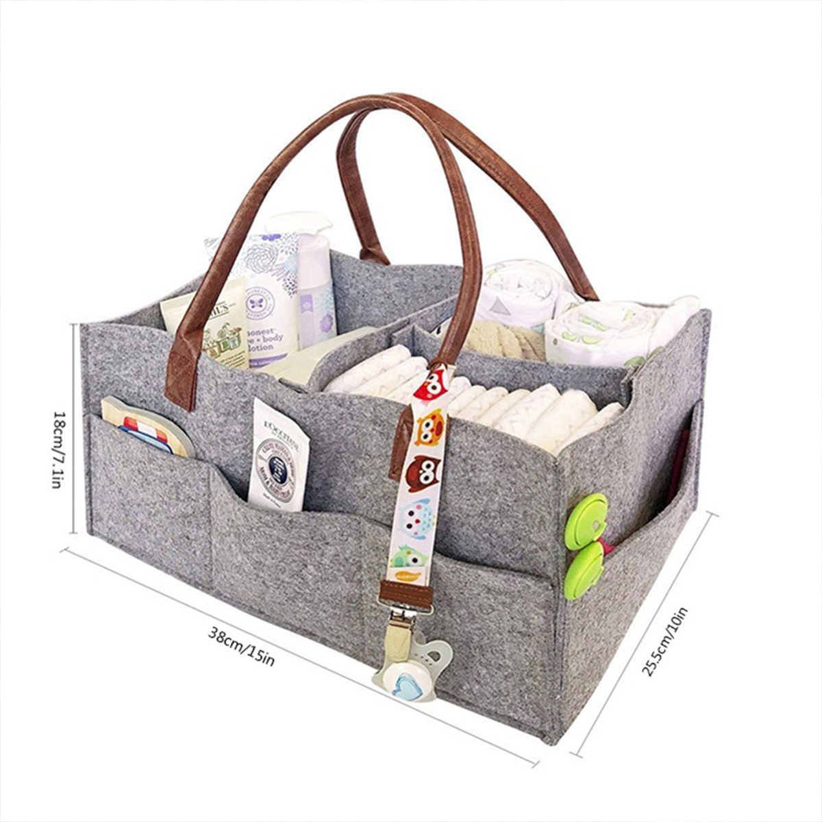 Foldable Baby Diaper Caddy Organizer