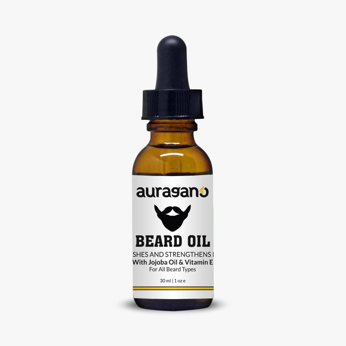 Beard Oil - Beard Oil For Men 30ml - Beard Growth Oil - Beard Oil Softner - Beard Shiner Oil - Beard Gel - Beard and Mustache Oil By Auragano
