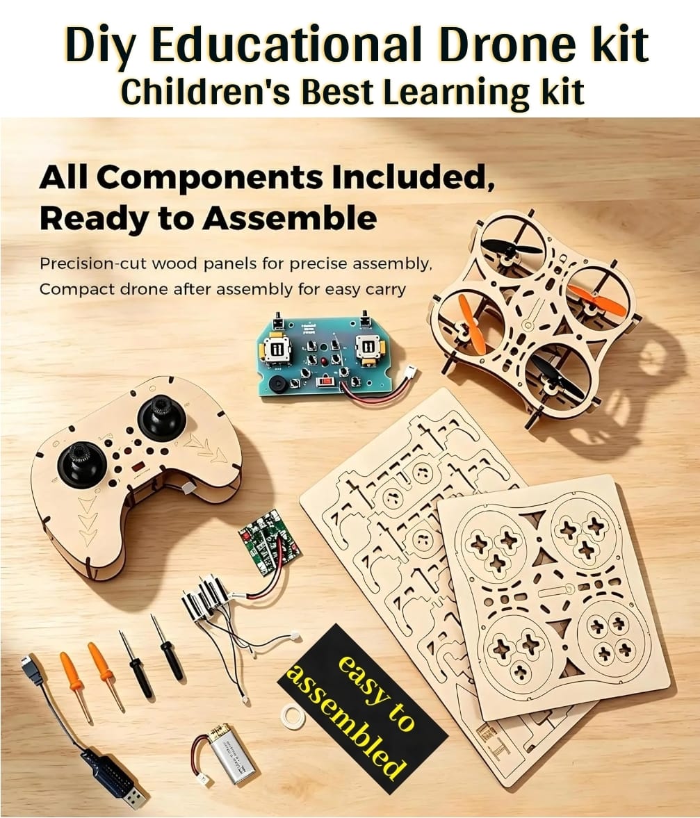 Diy wooden drone project best educational learning kit
