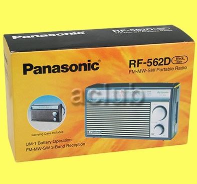 3 Band Portable Radio RF-562 with FM, MW, SW, 800mW Output, 8cm Speaker, and Earphone Terminal